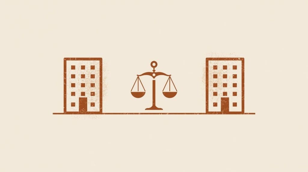 Fractional CFO balancing financial strategy between two buildings.