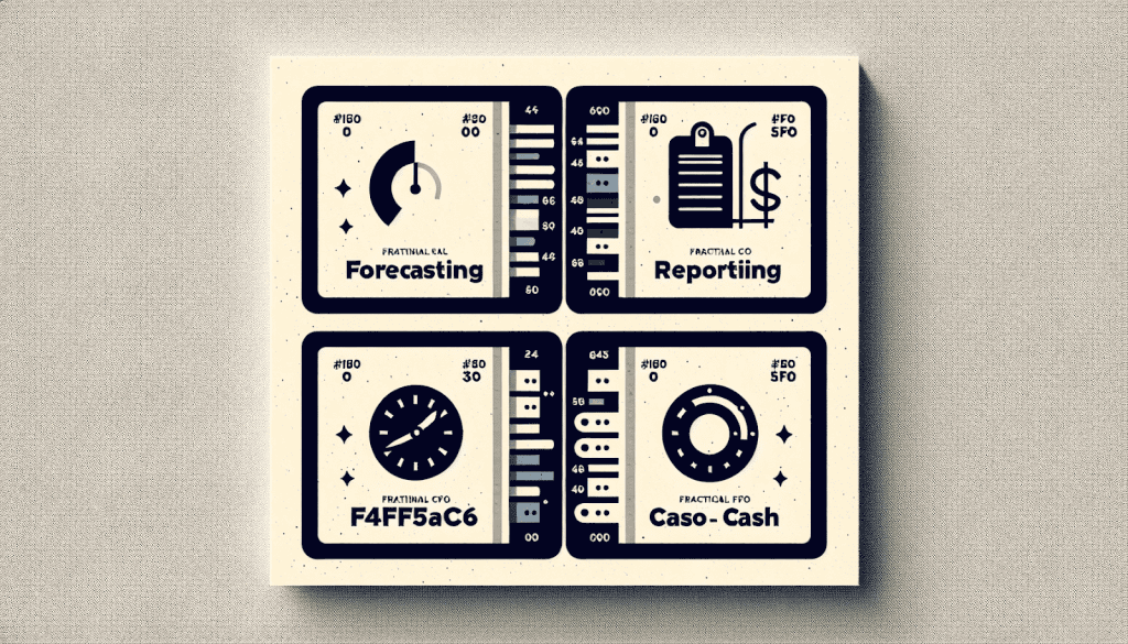 Digital financial analytics dashboard with forecasting, reporting, cash flow, and accounting metrics.