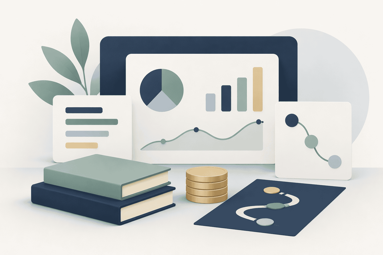 Digital financial analysis tools for virtual CFO services.